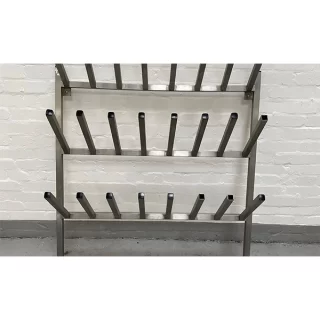 Stainless steel boot rack